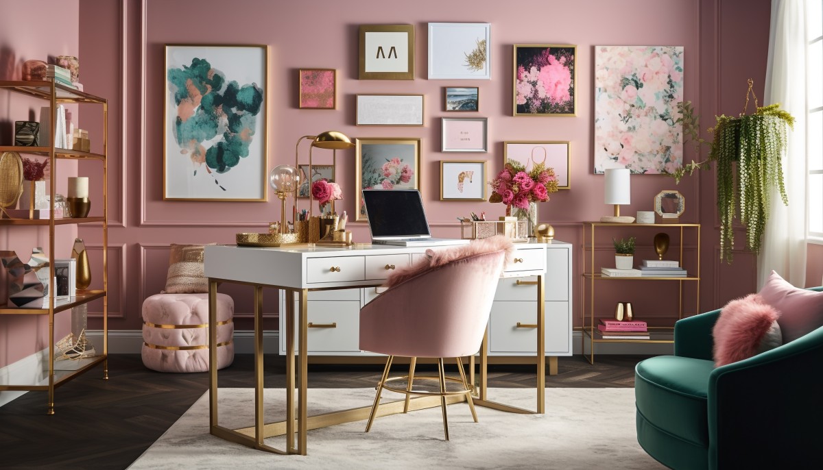 decorarea casei în nuanțe de roz