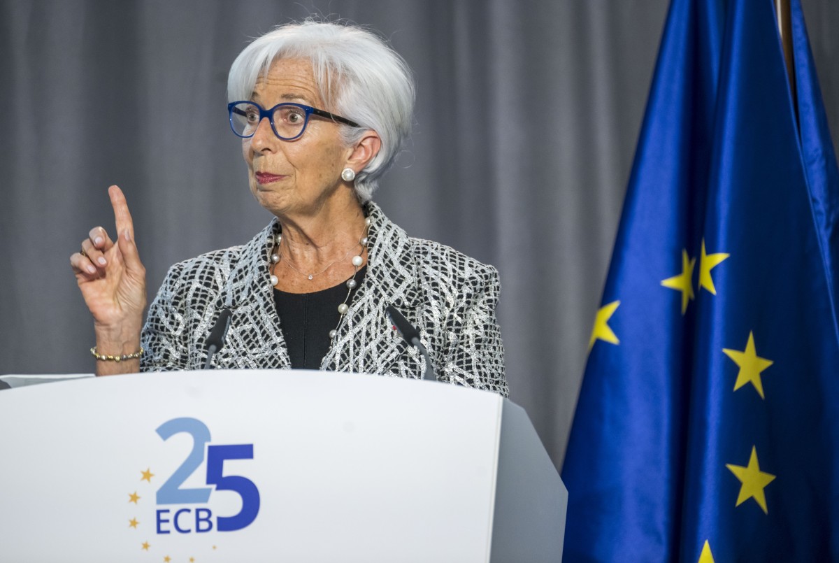 Christine Lagarde, presidente do BCE Inflação na zona euro a descer