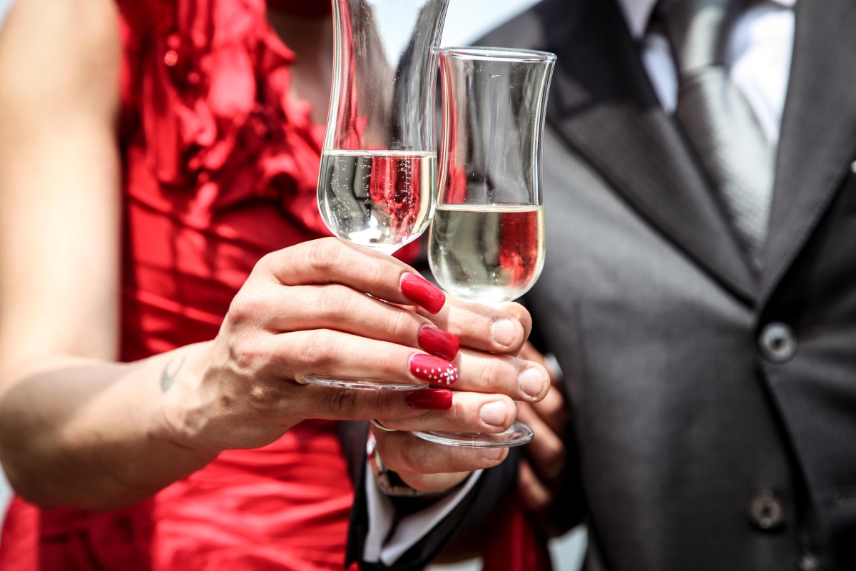 Roupa elegante para casamento