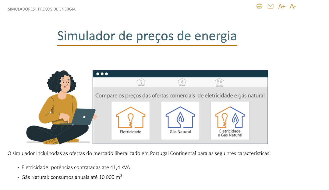 simulador de preços de energia da ERSE