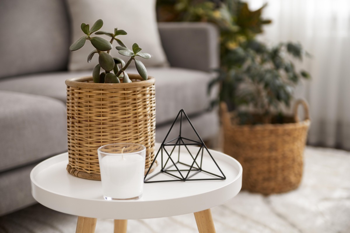 Decoração com elementos naturais