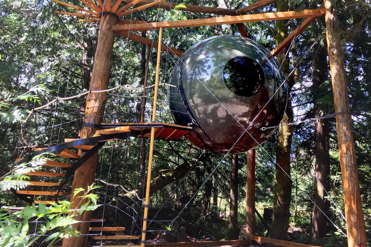 Os 10 alojamentos mais bizarros do mundo - Free Spirit Spheres