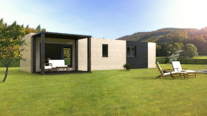 Casa prefabricada de hormigón para parejas