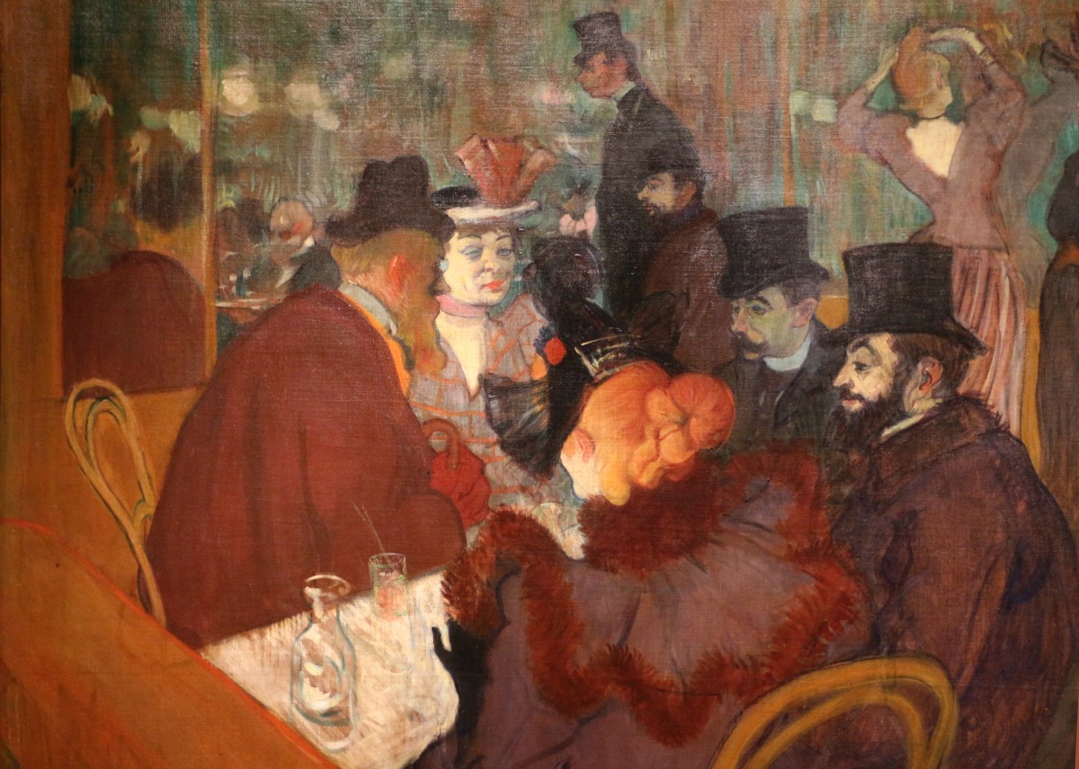 Quadro "Au Moulin Rouge" de Henri Toulouse-Lautrec