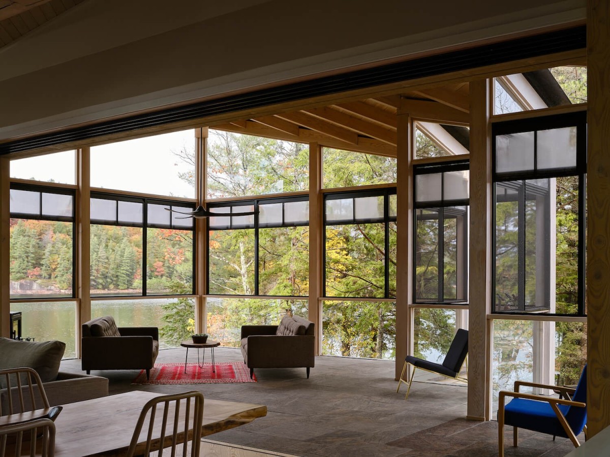 sala de estar numa cottage