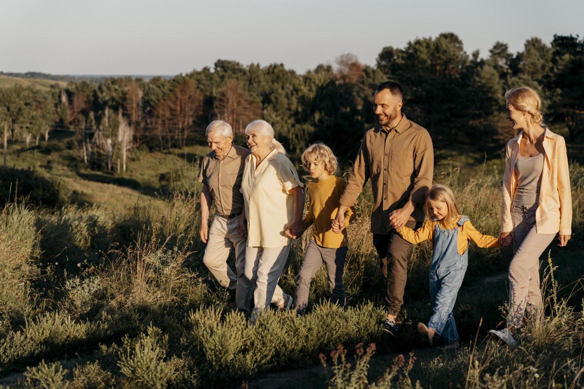 Viver no campo em família