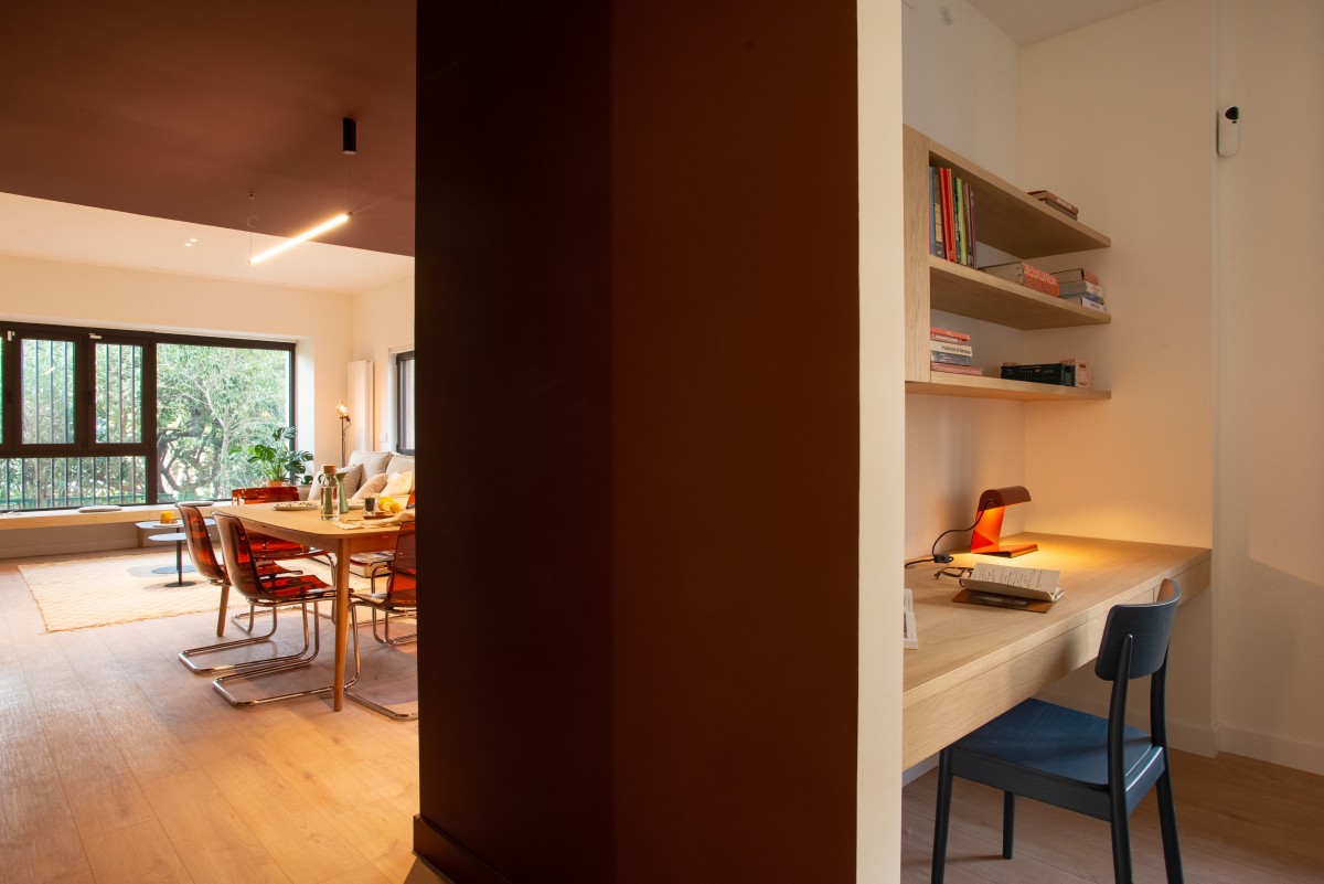 Reforma de sucursal bancaria a piso