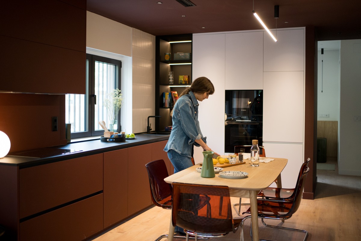 Reforma de sucursal bancaria a piso