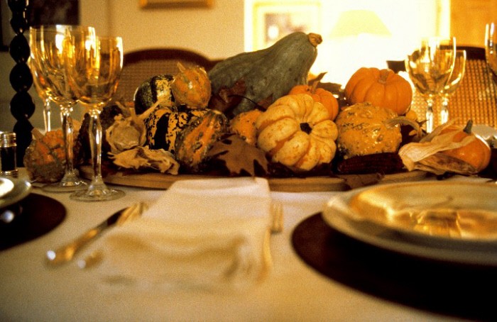 Decorar mesa en otoño