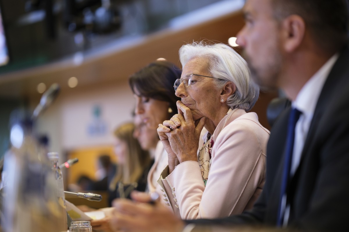 Christine Lagarde, presidente do BCE Juros do BCE inalterados