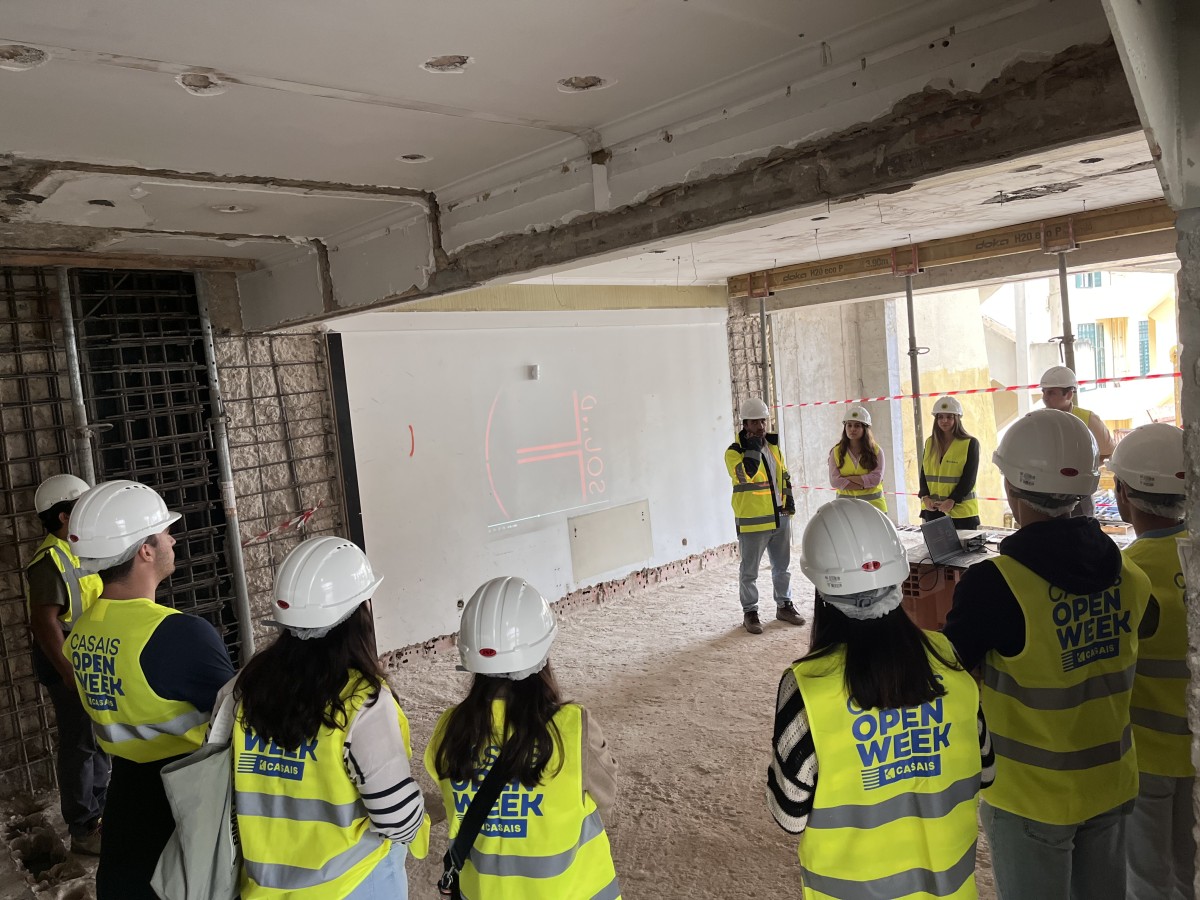 Alunos visitam obra com reforço sísmico em Lisboa