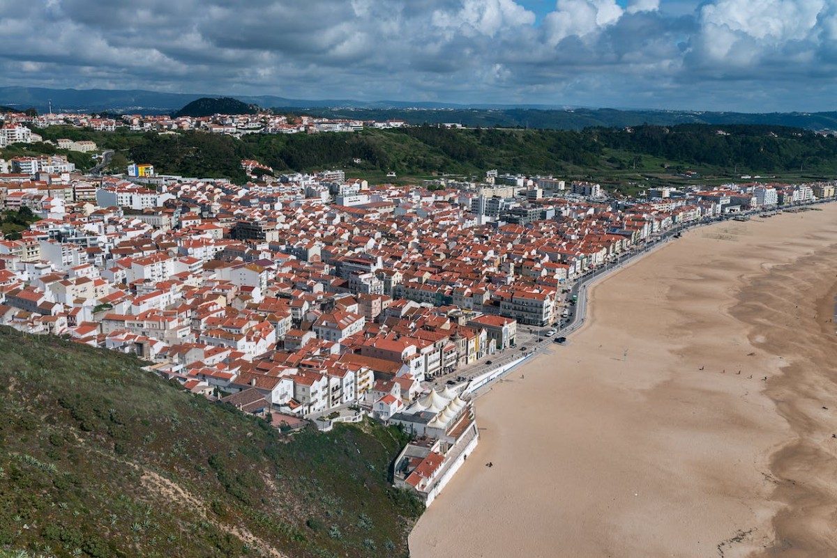 Nazaré, Portugal Casas de pescadores protegidas