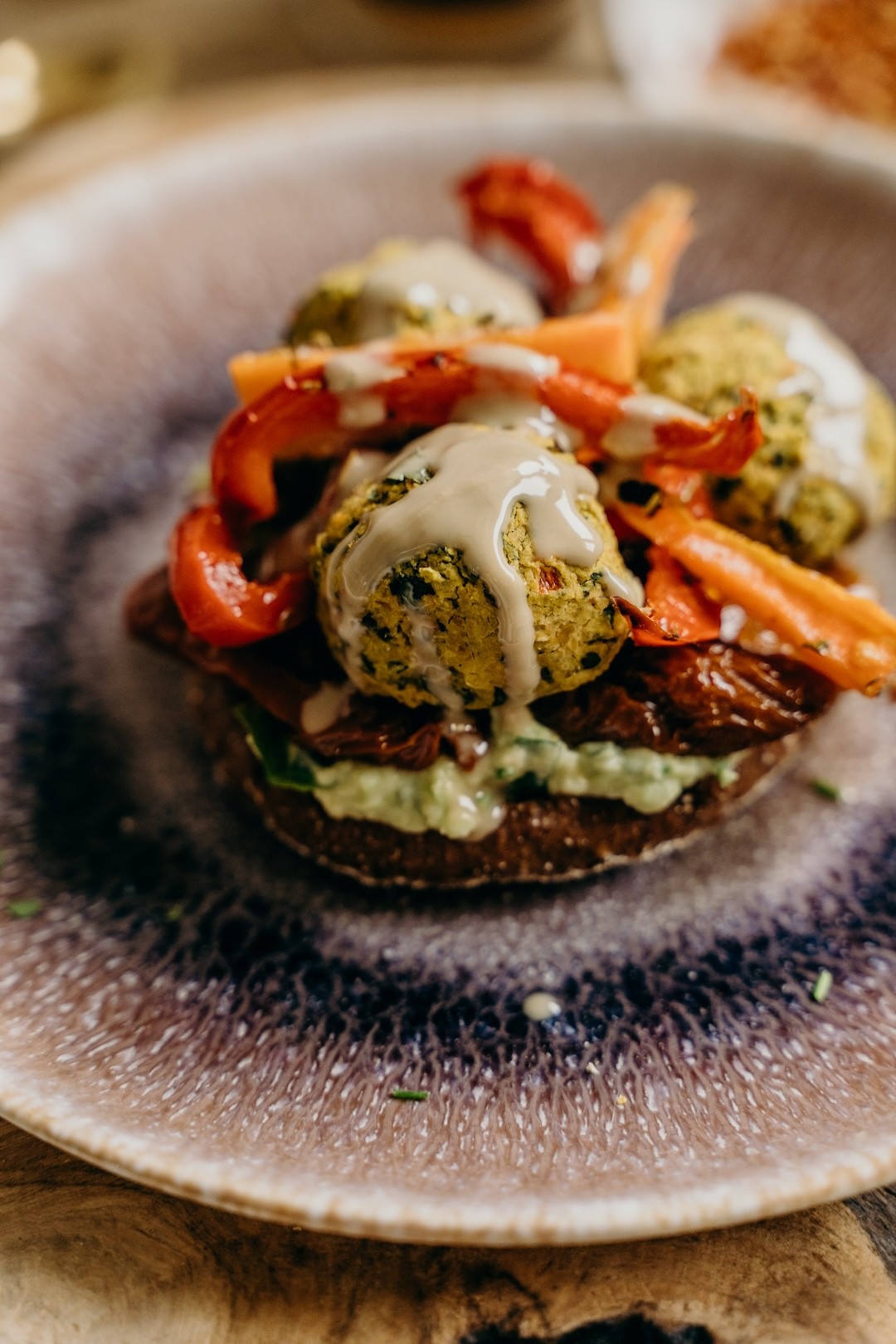 falafel como prato principal