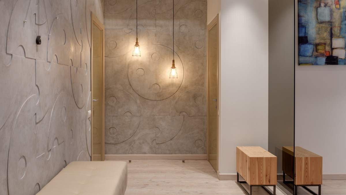 paredes com círculos