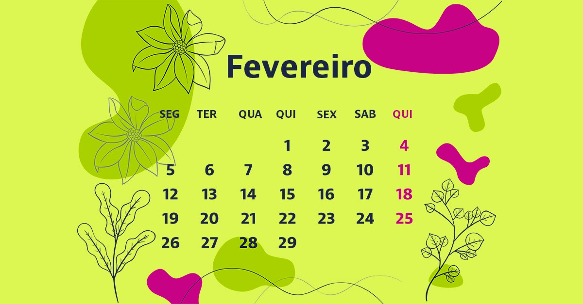 Mês de fevereiro