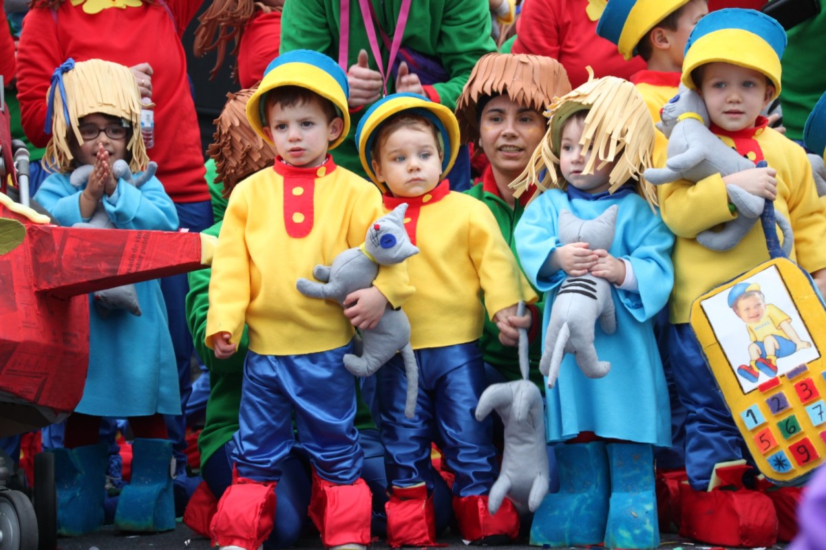 Crianças no carnaval de Estarreja