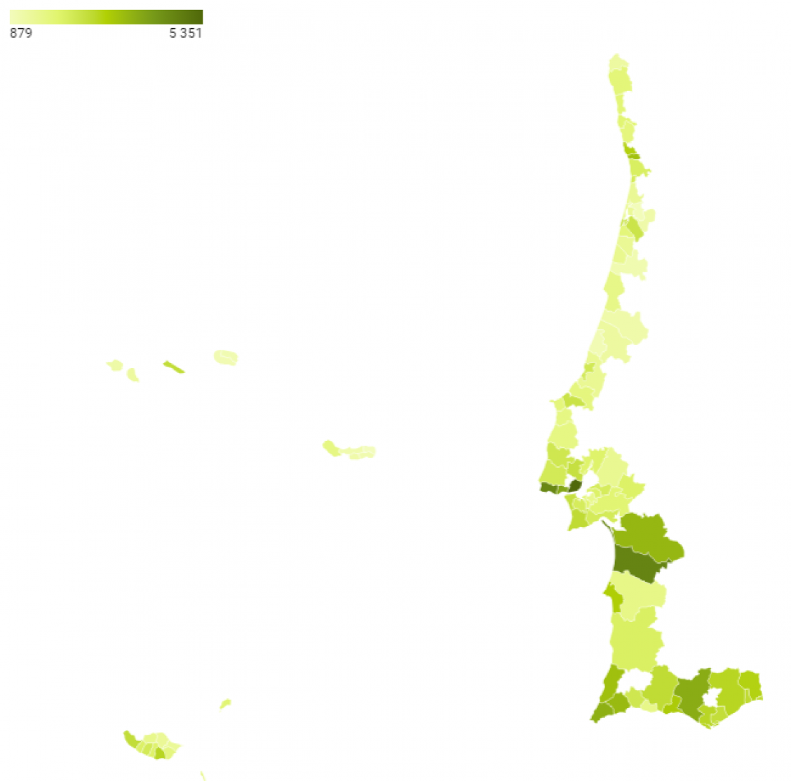 Sale prices in euros/m2 - 2Q 2023 data - Variations between 2Q2023 and 2Q2022