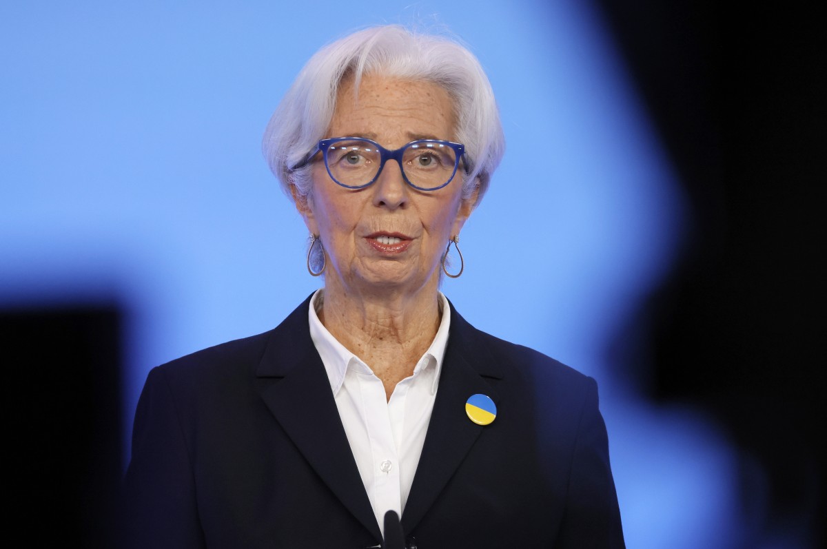 Christine Lagarde, presidente do BCE BCE mantém juros