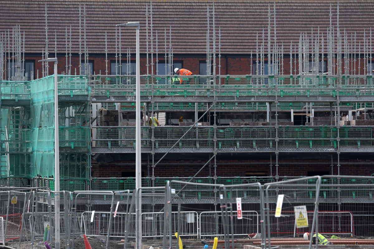 Construção de casas na Escócia