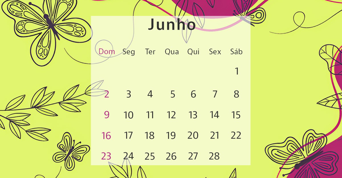 Mês de junho