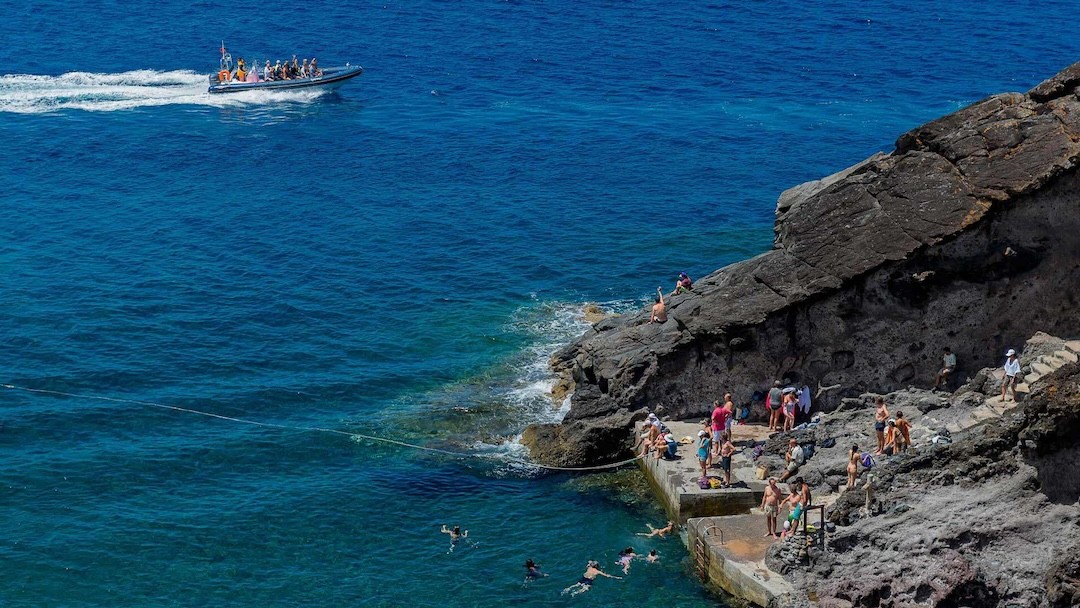 Cais do Sardinha na Ilha da Madeira