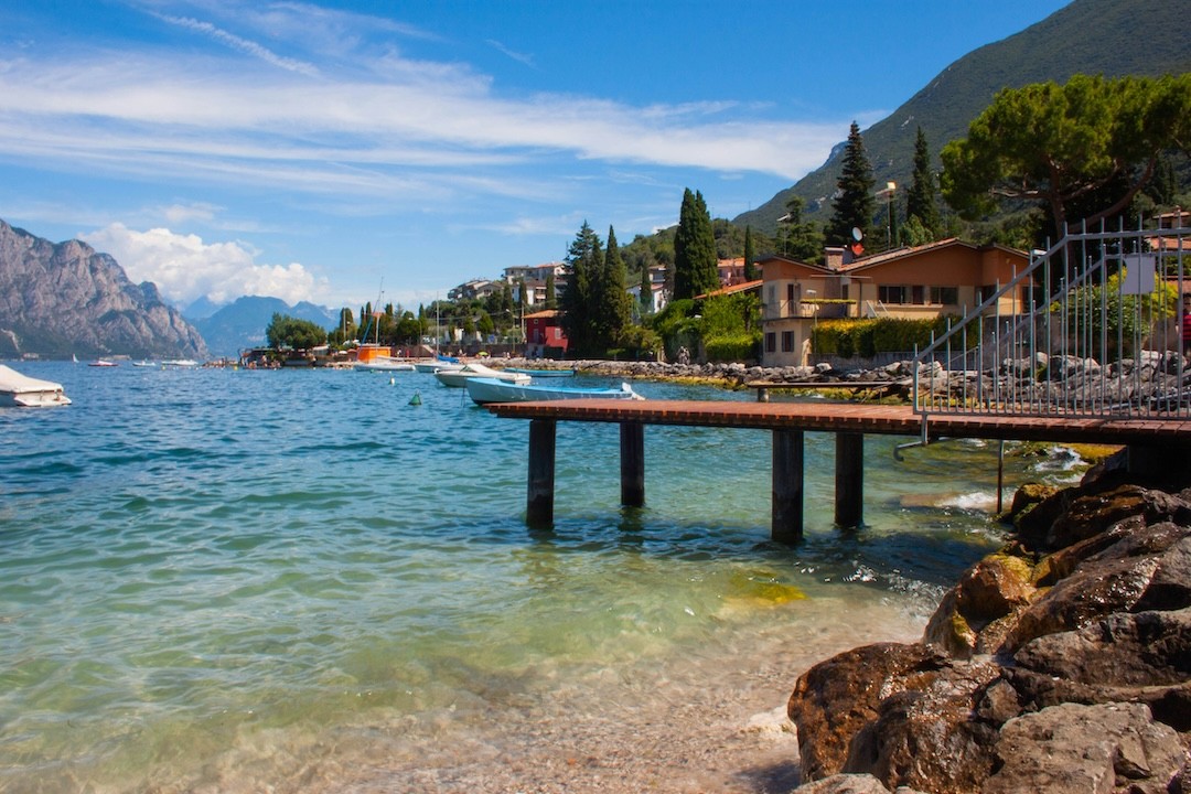 praia no Lago di Garda