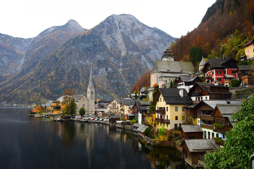 Lago Hallstratt na Áustria 
