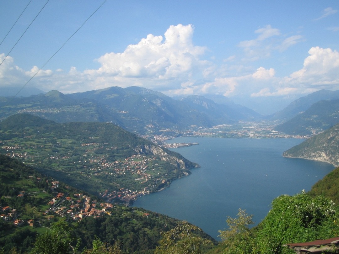 Vista panorâmica para o Lago d'Iseo 