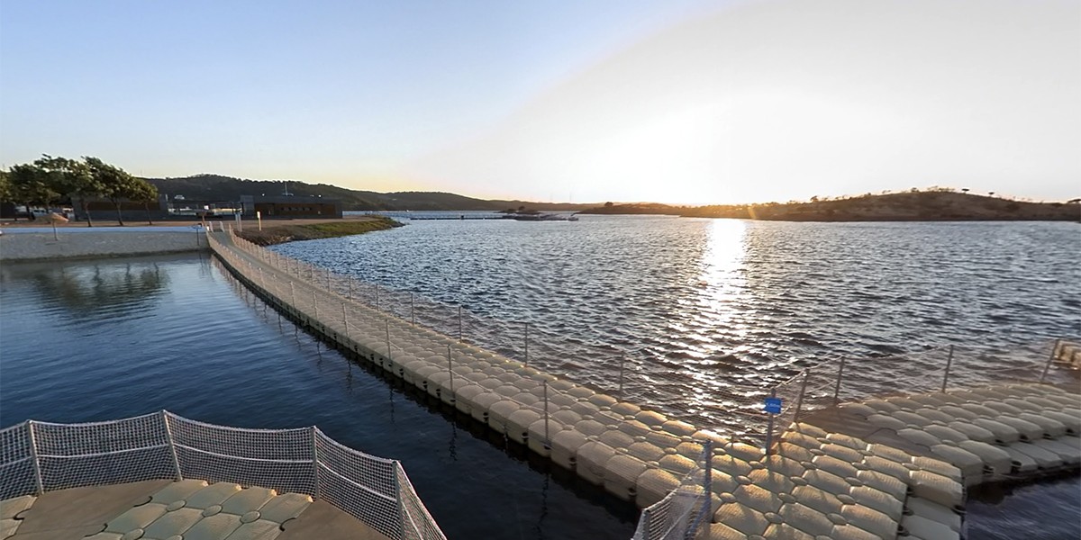 Praia fluvial do Lago