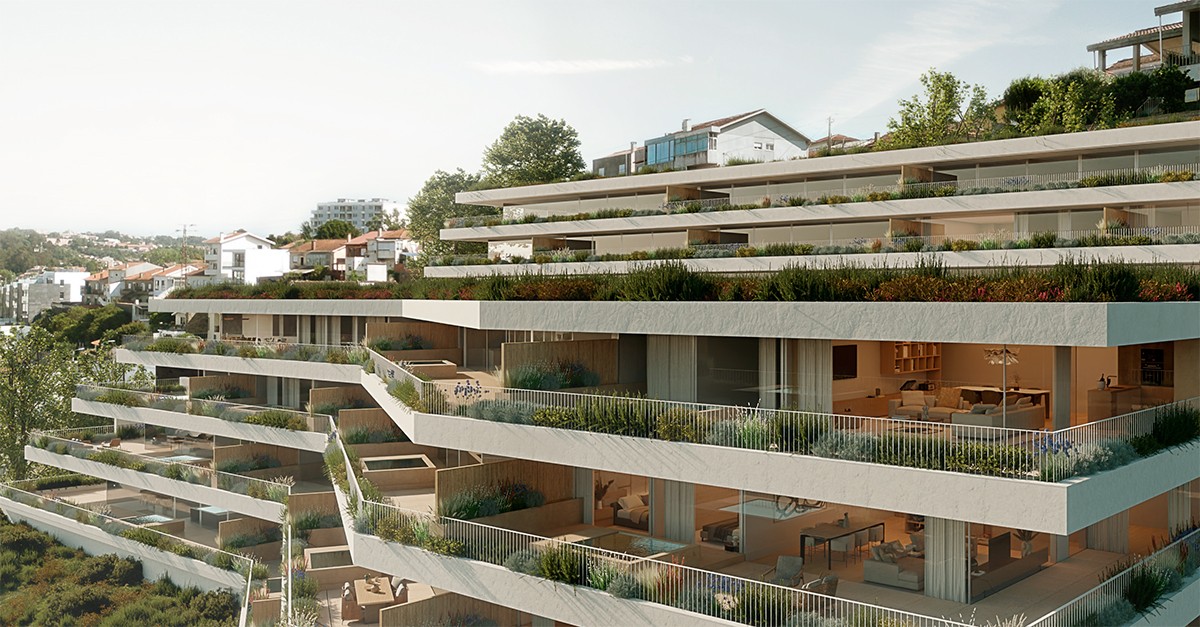 Casas de luxo junto ao Douro