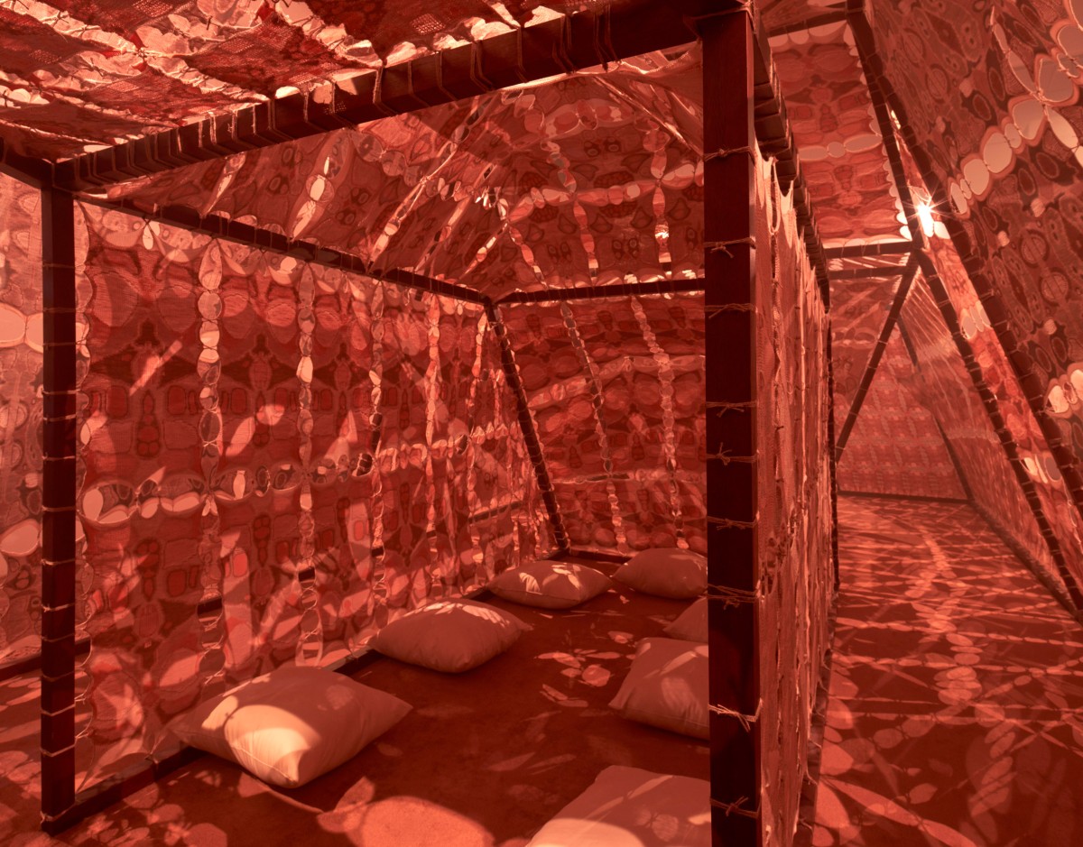 templo de juta e cânhamo