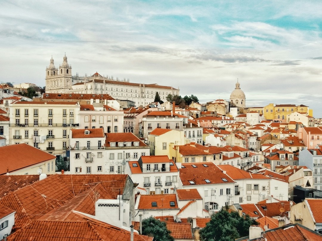 edifícios no centro de Lisboa