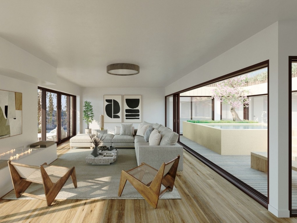 Casas de nova construção em projeto