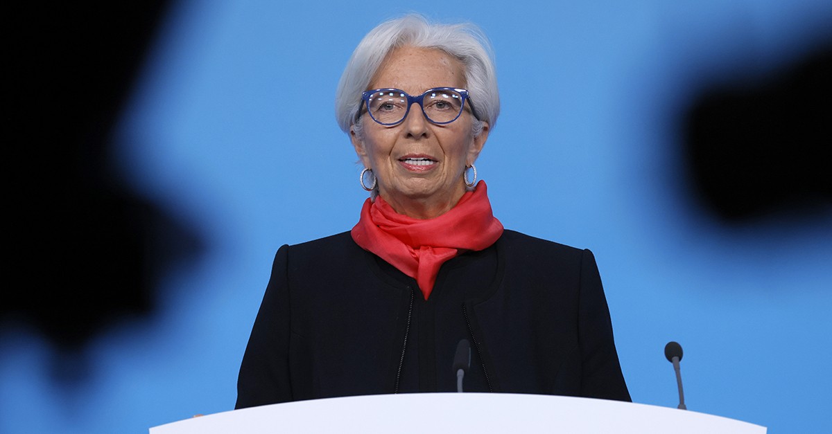 Christine Lagarde, presidente do BCE Juros do BCE a descer