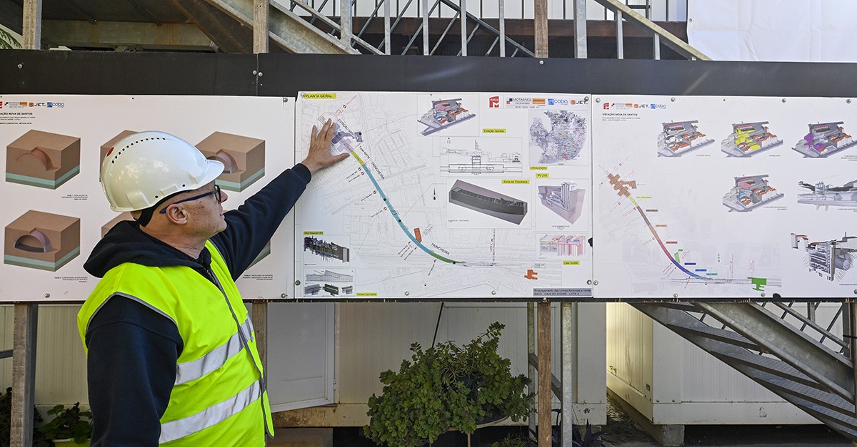 Obras no metro de Lisboa