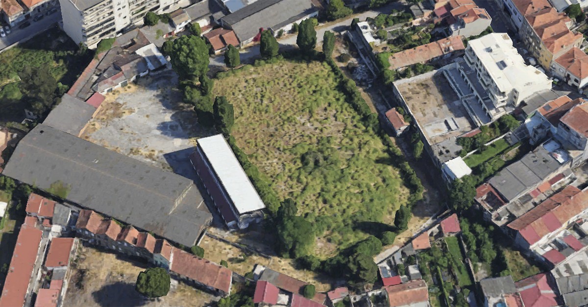 Construção de casas no Porto