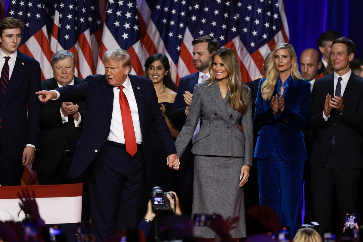 Donald Trump no discurso de vitória após ser eleito presidente dos EUA Donald Trump