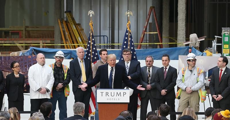 Donald Trump, novo presidente dos EUA Construção de casas nos EUA