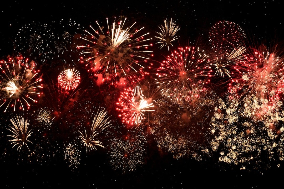 espetáculo de fogo de artifício