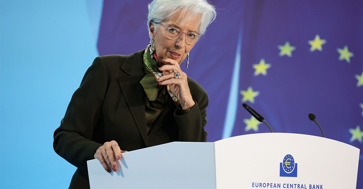 Christine Lagarde, presidente do BCE Juros do BCE a descer