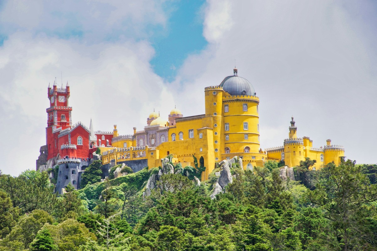 El famoso Palacio de Pena en Sintra