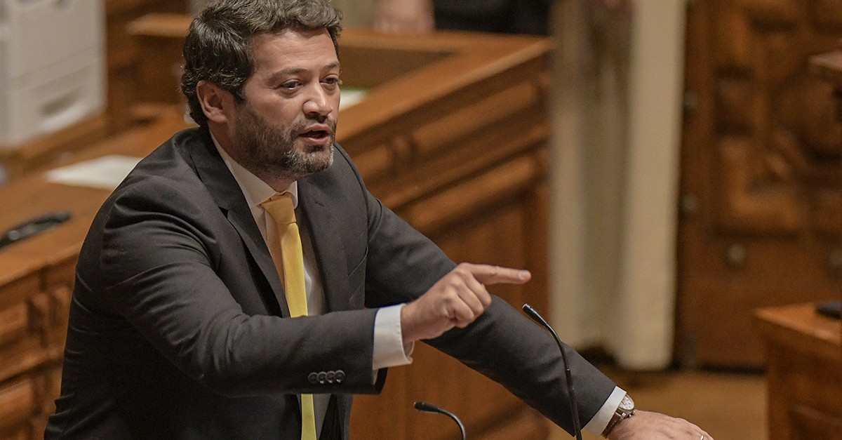 André Ventura, líder do Chega Moção de censura do Chega ao Governo