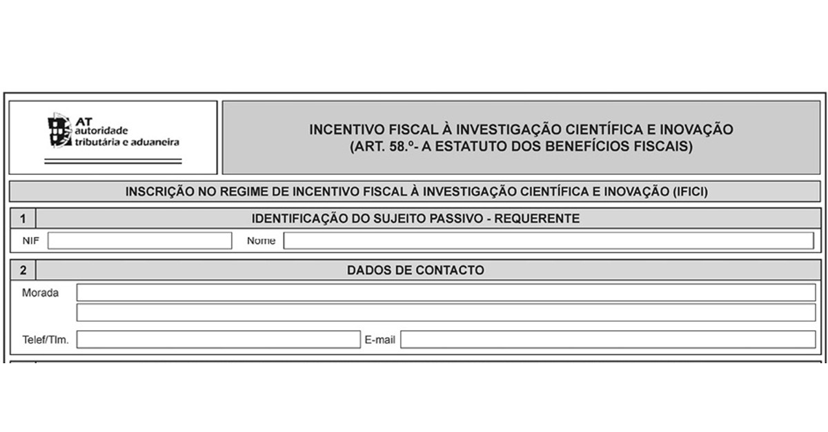 Inscrição no novo regime fiscal para novos residentes
