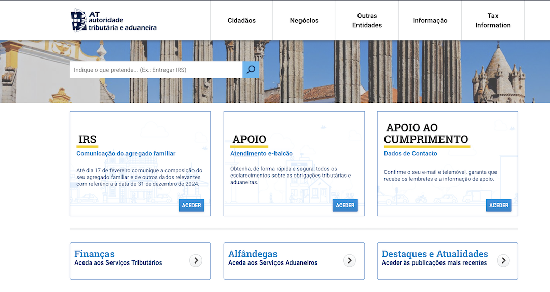 portal das finanças