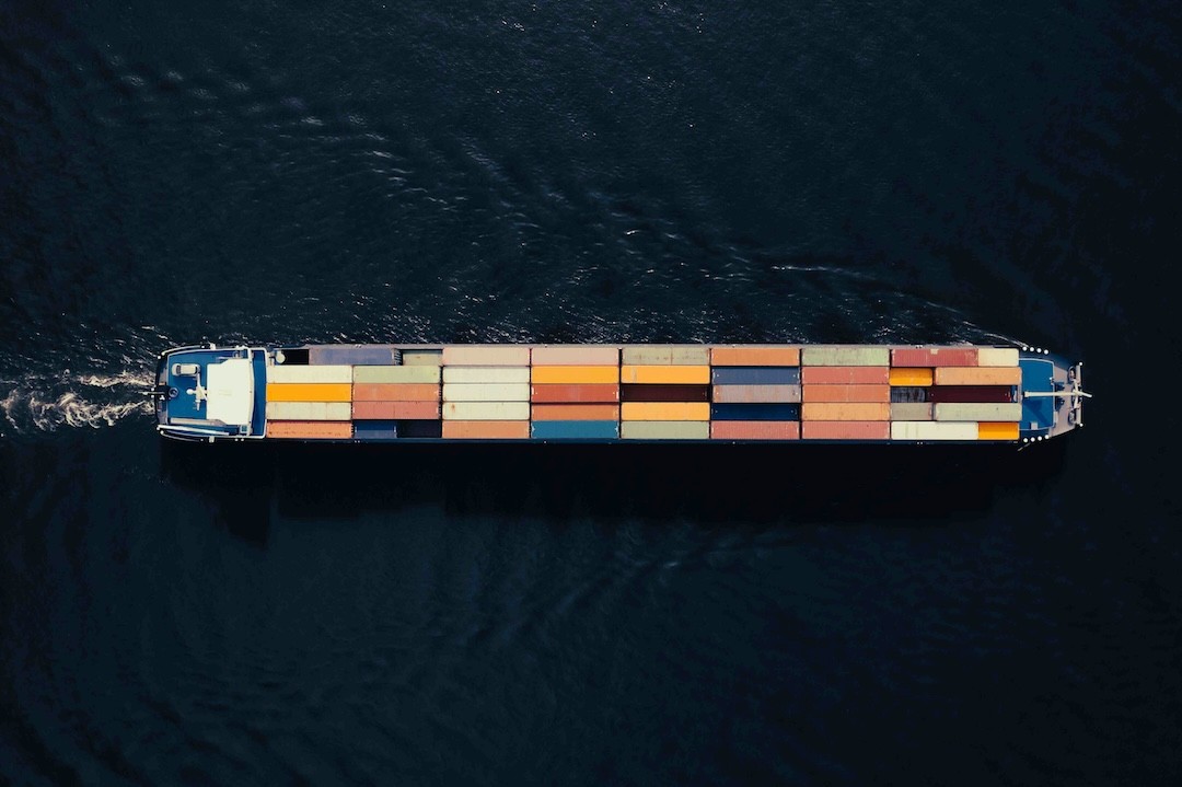 transporte de mercadorias em alto mar
