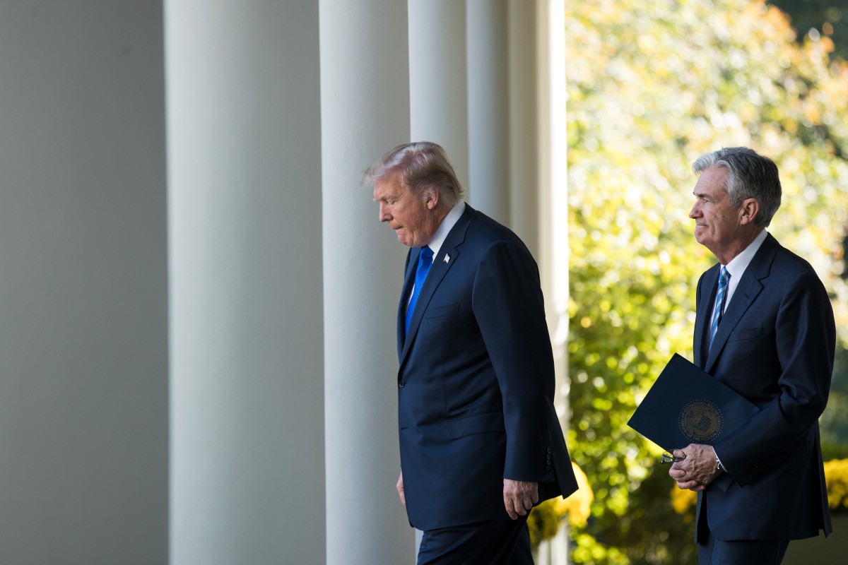 Donald Trump, novo presidente dos EUA; e Jerome Powell, presidente da Fed Trump impacta inflação nos EUA