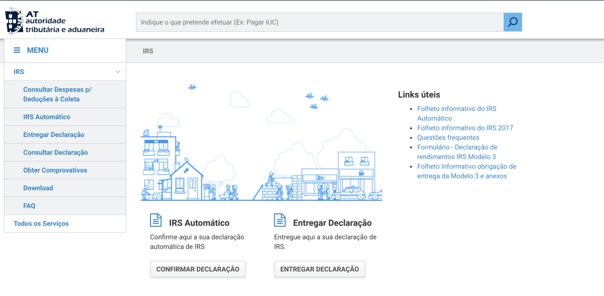 preencher o IRS automático