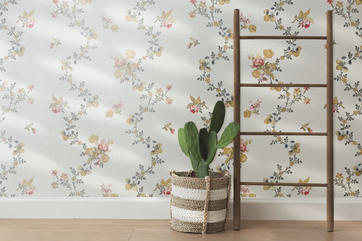 papel de parede floral