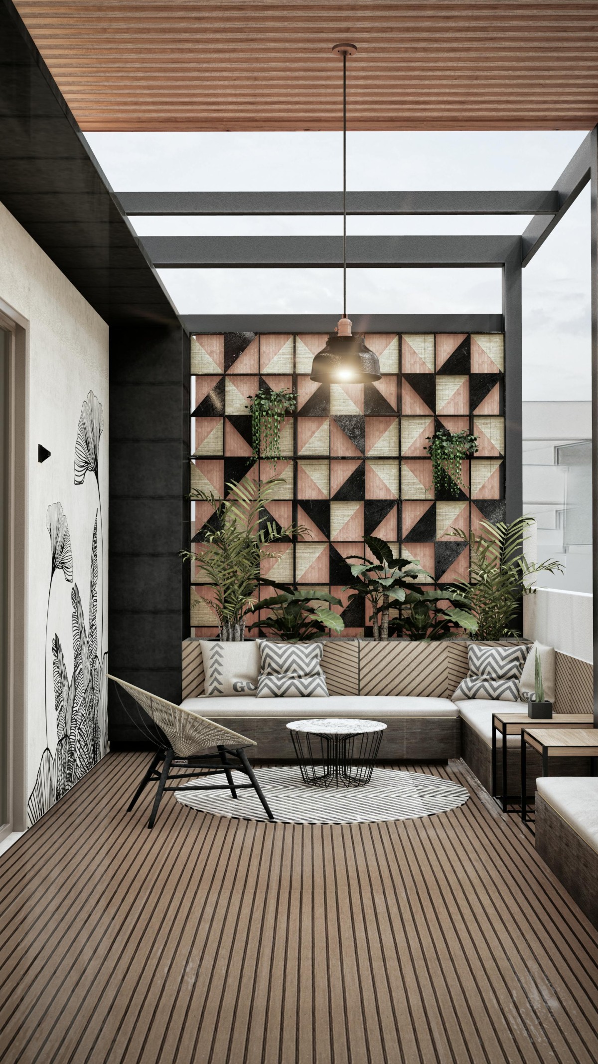 decoração de exteriores
