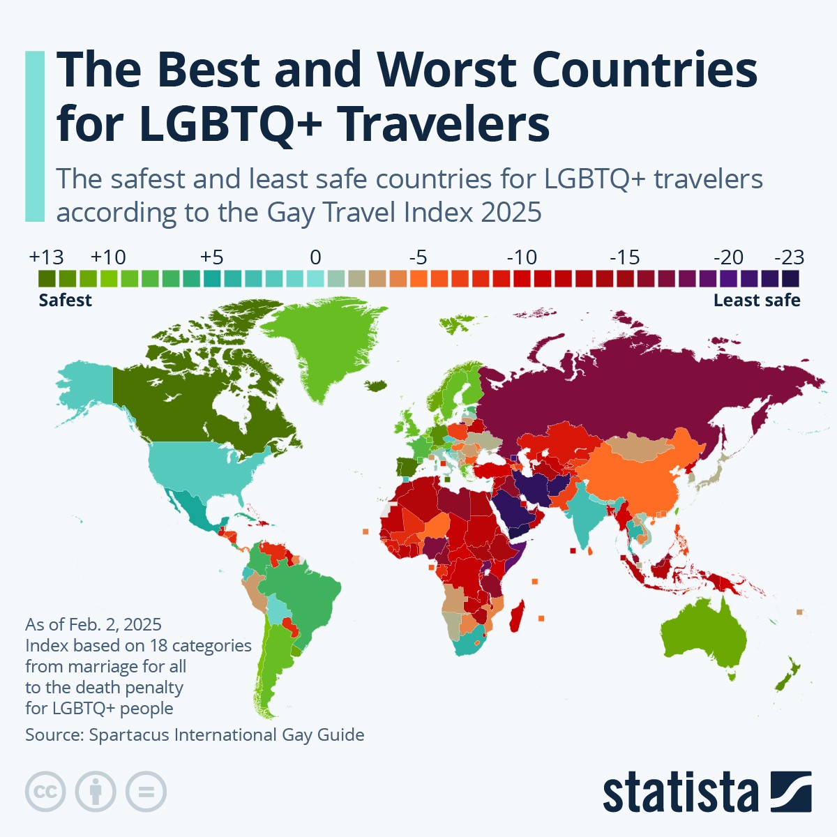 Os melhores e piores países para viajantes LGBTQ+
